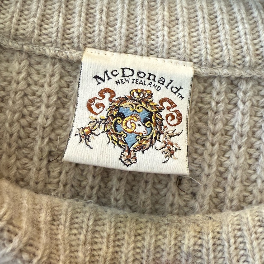 Vintage McDonald New Zealand Wool Sweater - Picture 4 of 8